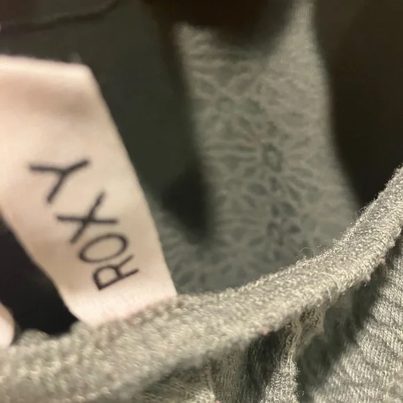 Roxy Green Sleeveless Fit and Flare Tie Back Mini Dress Size XS - Picture 8 of 9